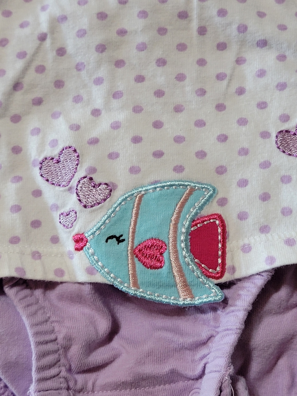 Koala Baby 0-3M Baby Girl Romper Dress Bundle Polka Dot Ladybug Fish Outfit Set - Picture 11 of 12